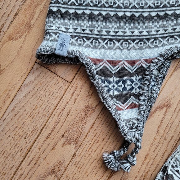 NWT Smartwool Hat and Scarf Set Beanie Hat with Ear Flaps Merino Wool - Picture 4 of 15